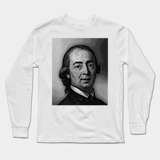 Johann Gottfried Herder Black And White Portrait | Johann Gottfried Herder Artwork 2 Long Sleeve T-Shirt